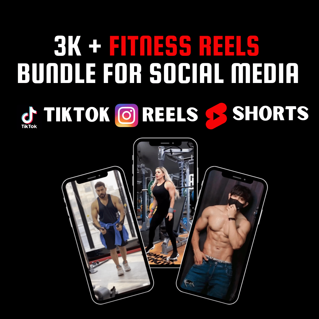 3K Plus Fitness Reels Bundle for Social Media DigitaLEmo